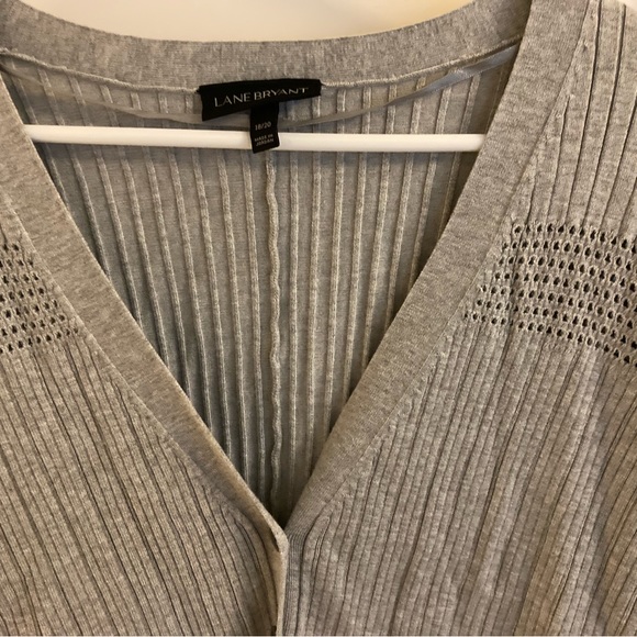 Lane Bryant light gray cardigan - Picture 3 of 6